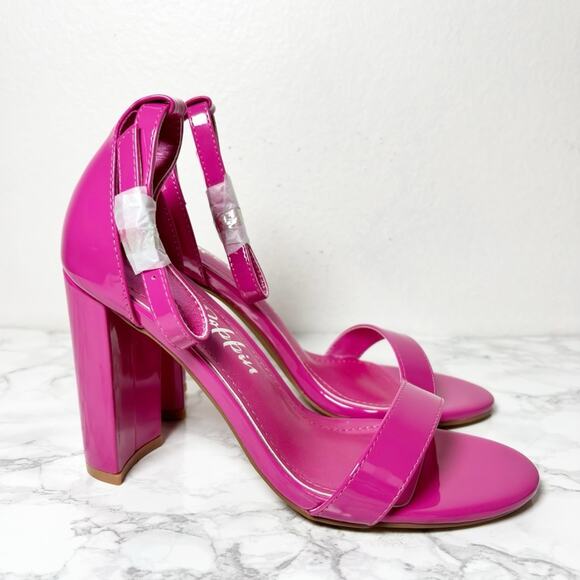 CAPE ROBBIN CHUNKY ATHENS HIGH HEELS WITH ANKLE STRAP WOMEN HEELS SIZE 7.5 NEW - Picture 7 of 8